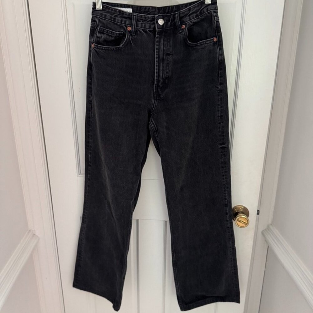 Zara High Rise Wide Leg Jeans